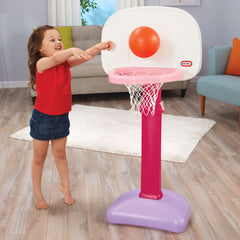 TotSports™ Easy Score™ Pink Basketball Set with 3 Basketballs