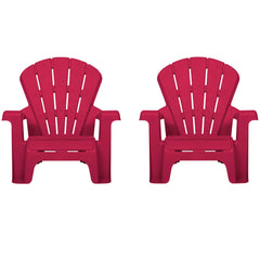 Garden Chair - Red 2 Pack