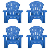 Garden Chair - Blue 4 Pack