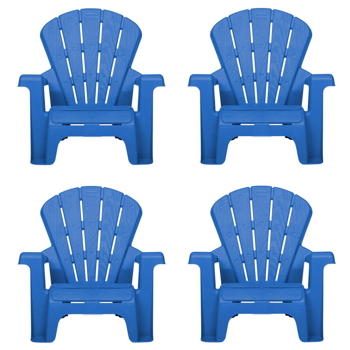 Garden Chair - Blue 4 Pack